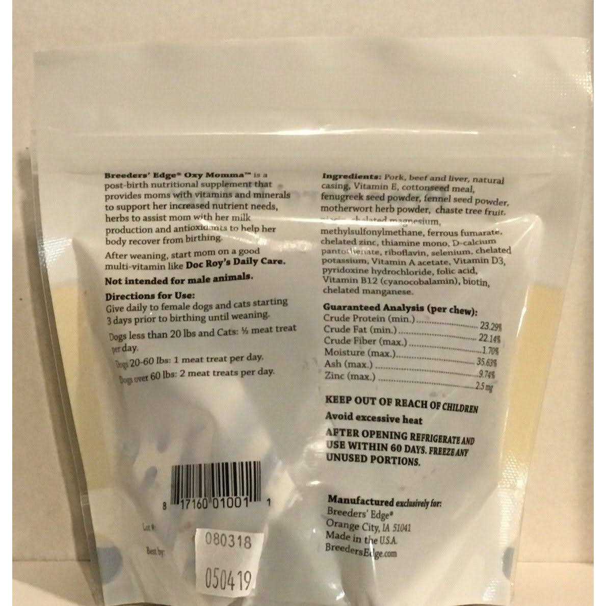 Nursing & Recovery Supplement W6612