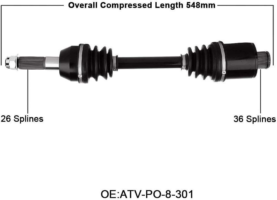 Rear Left/Right CV Axle for Polaris Sportsman 400/500/600/700/800 2003 2004 2005 X5358