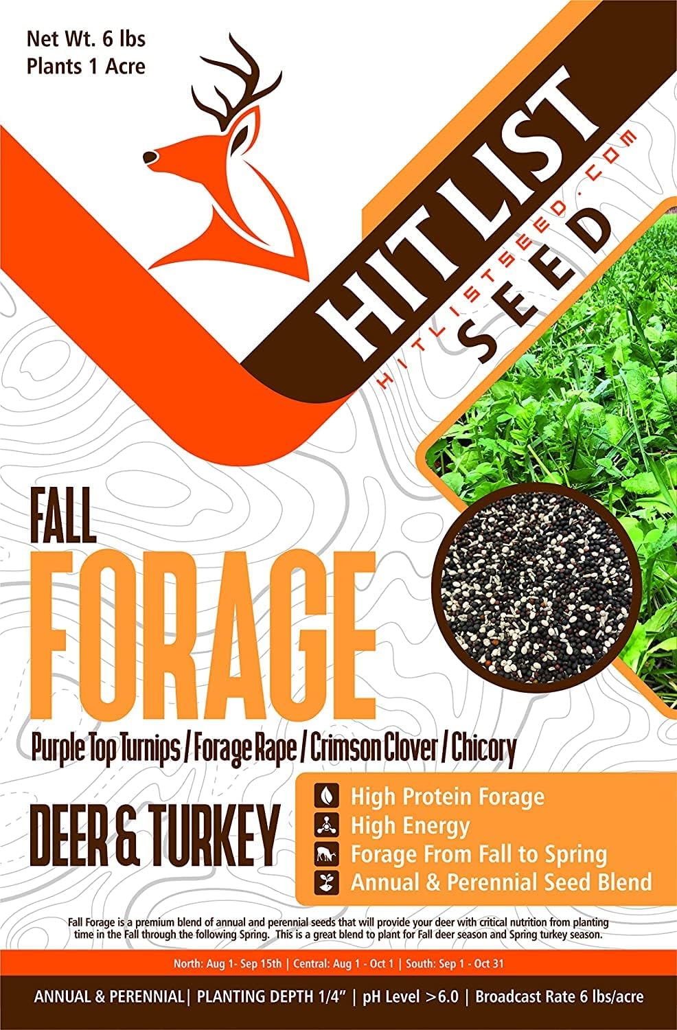 6 lbs Pure Natural High Protein Deer Food Seed Mix P2620