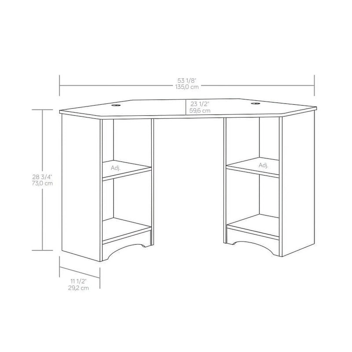 Engineered Wood Corner Desk C6666