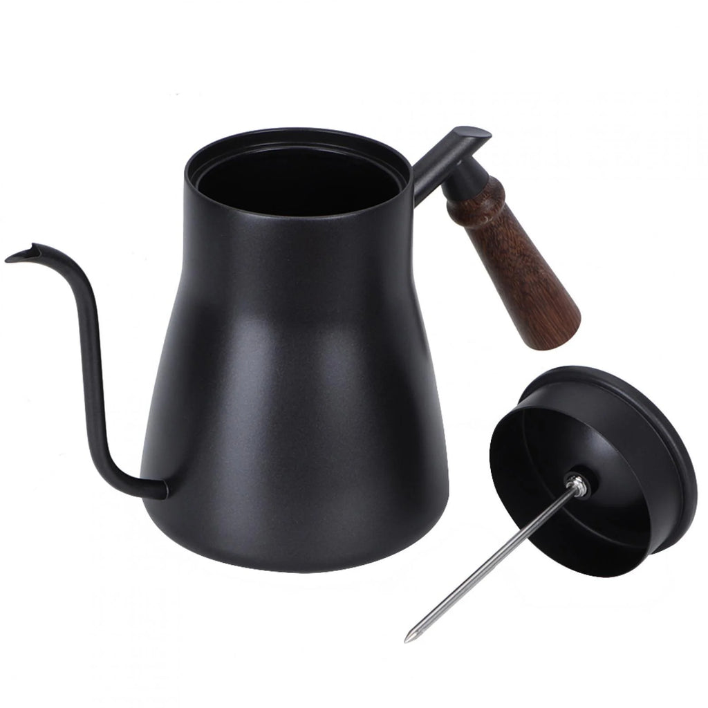 Thermometer Coffee Kettle with Wooden Handle T964344