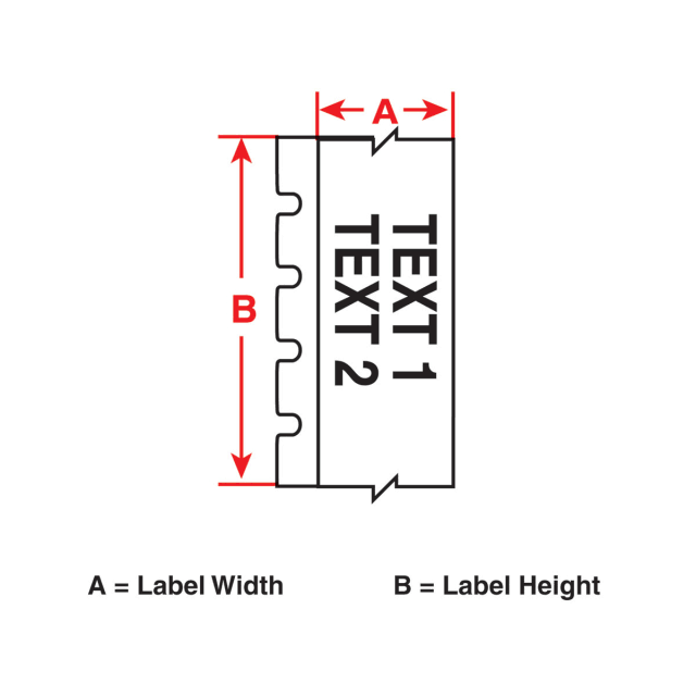 Black/Orange Tape Cartridge, 30 ft. V15990