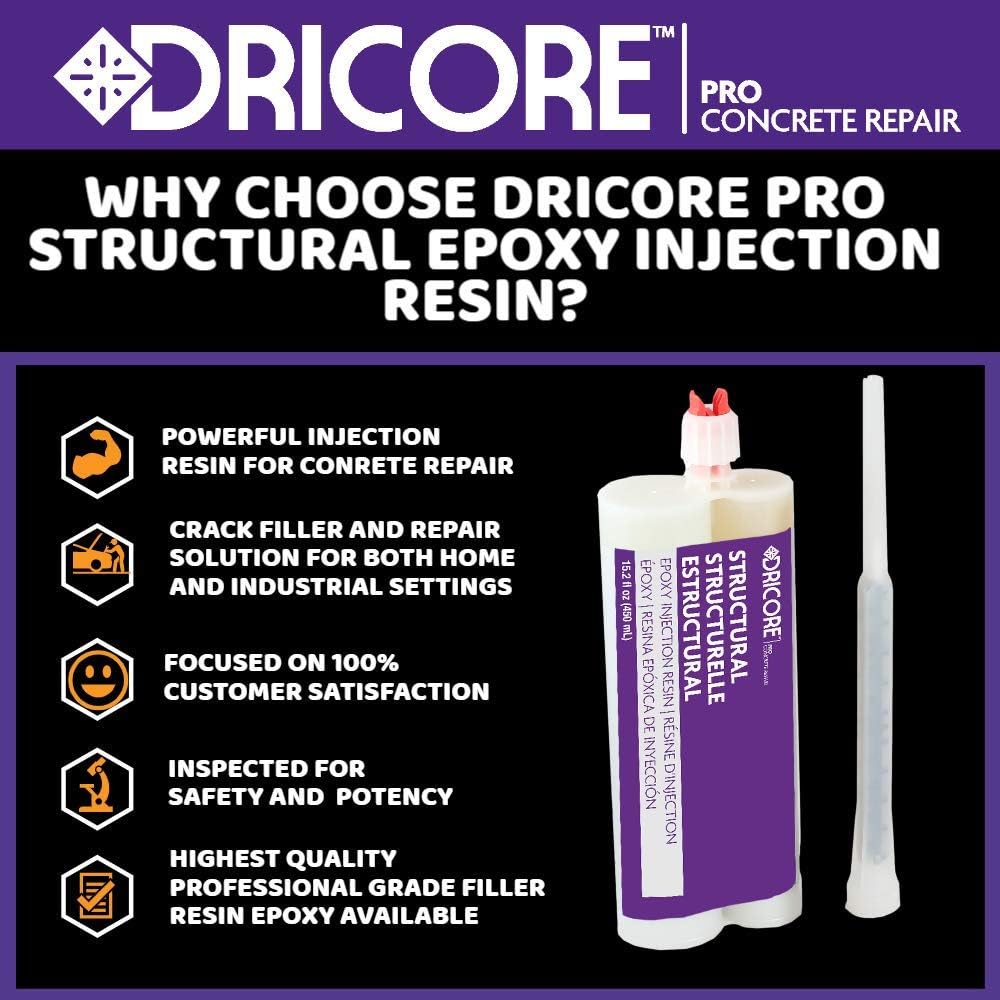 Concrete Repair Structural Epoxy Injection Resin (6 Pack) O34480