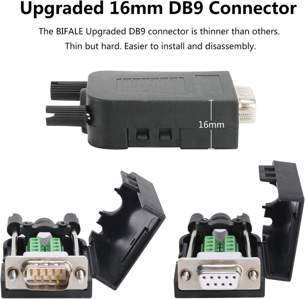DB9 Breakout Connector 5 Male+5 Female 9 Pin H602511