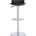Black Leo Swivel Stool with Adjustable Base N56244