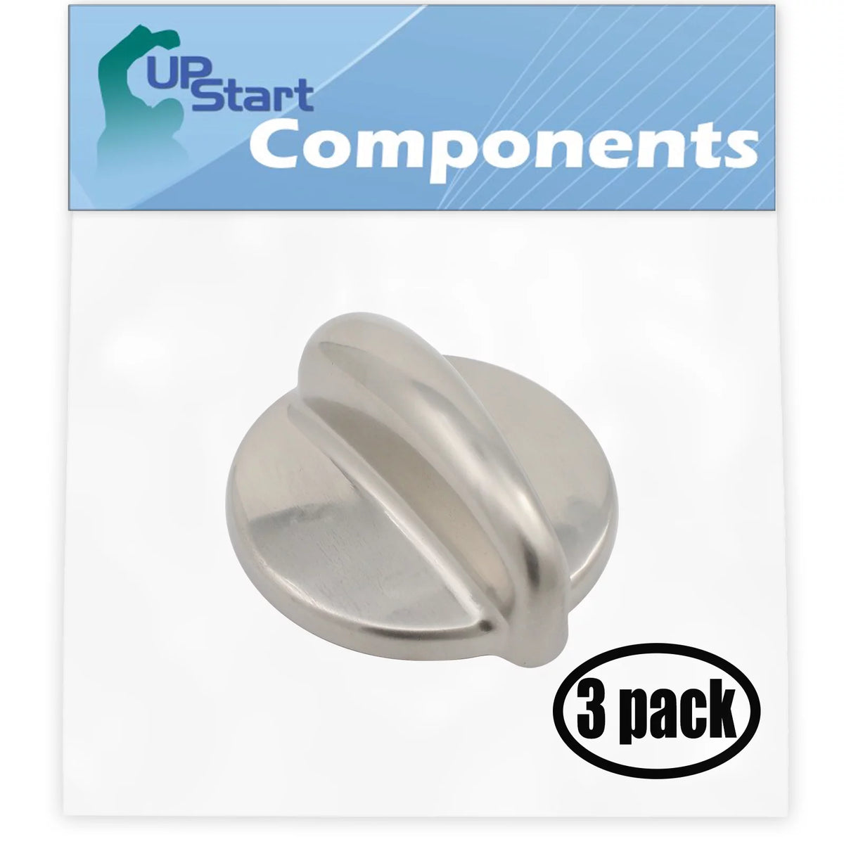 3 Pack Replacement Surface Burner Control Knob F710322