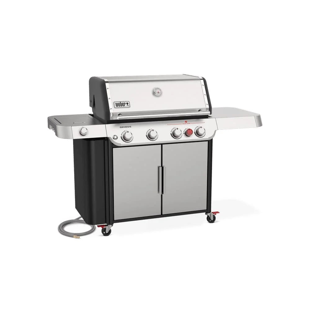 4-Burner Natural Gas Grill in Stainless Steel with Side Burner R694