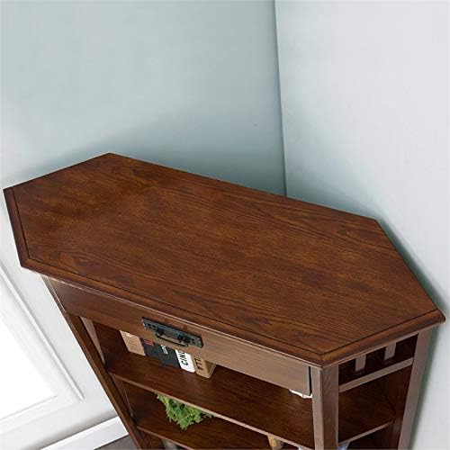 Mission Oak 3 Shelf Corner Bookcase R62081