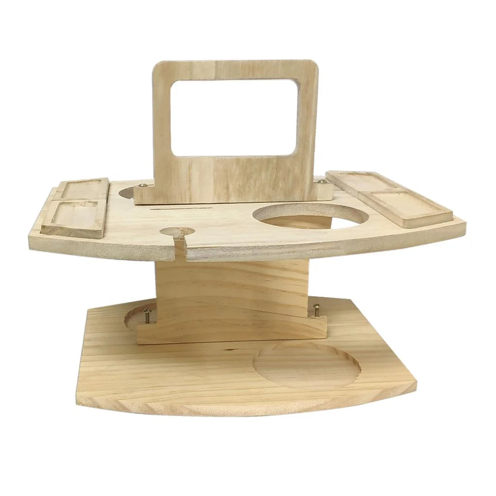 Portable Outdoor Picnic Table with Glass Holder O91193