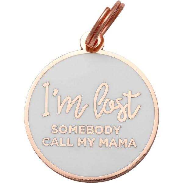 Gold & White Pet ID Tag T338807