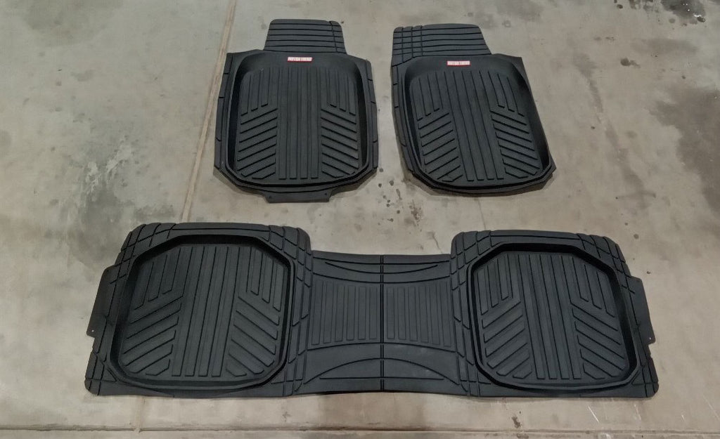 Pre-Owned 2018 Dodge Caravan 3 Front & Rear Rubber Floor Mat Set OEM F513