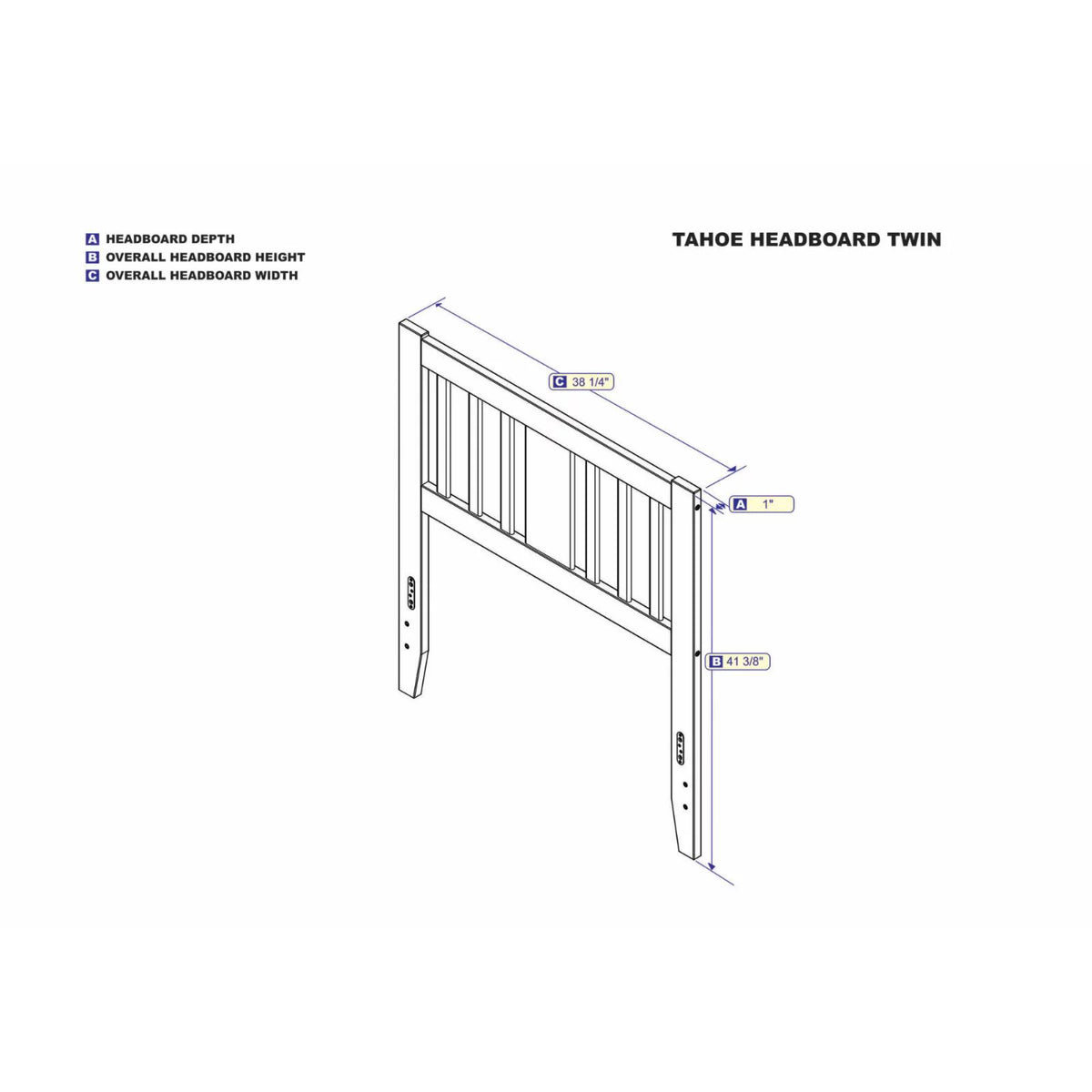 Solid Wood Queen Headboard with USB Charging Station E955