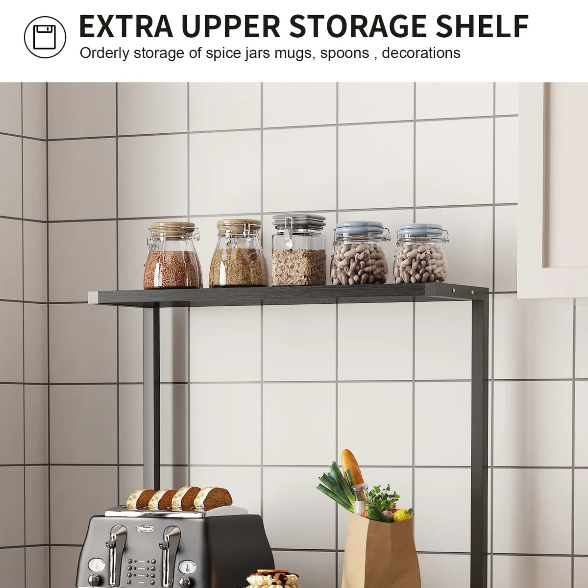 Black Kitchen Baker's Rack P3894