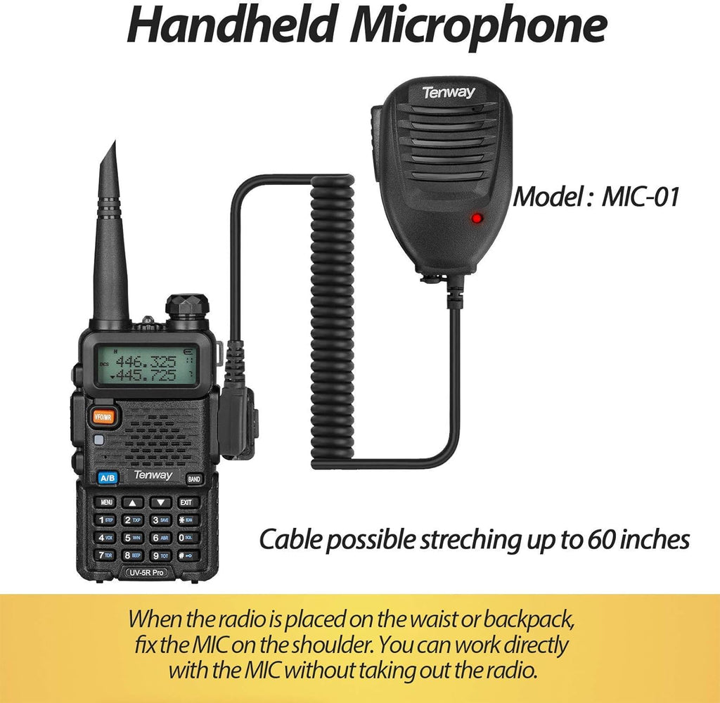UV-5R Pro 8W Dual Band Two Way Radio 2Pack with Programming Cable S6091