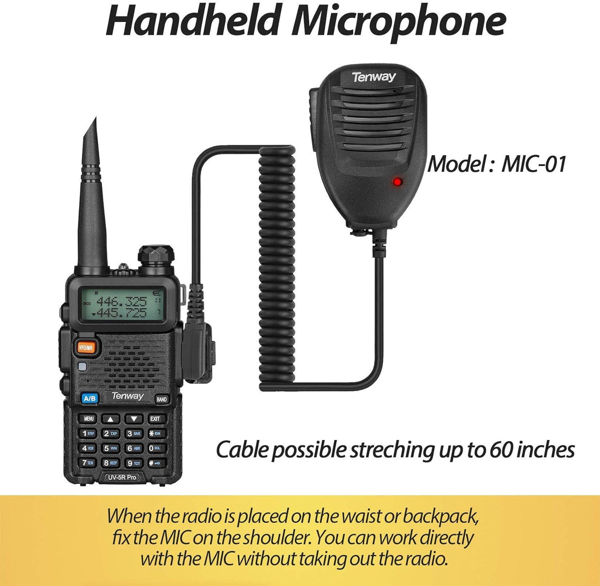 UV-5R Pro 8W Dual Band Two Way Radio 2Pack with Programming Cable S6091