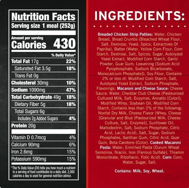 8.9 oz Frozen Chicken Strips Meal Pack of 8 L820