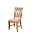 Wooden Side Chair Set Of 2 Natural Brown And Beige D237471