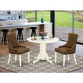 3Pc Round Dining Table and Two Parson Chairs S436797