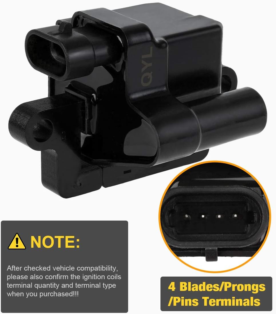 Pack of 8 Ignition Coils for Cadillac Escalade Chevy Avalanche Silverado Suburban Tahoe GMC Topkick Savanna Sierra Yukon 1999-2009 4.8L 5.3L 6.0L 8.1L A277