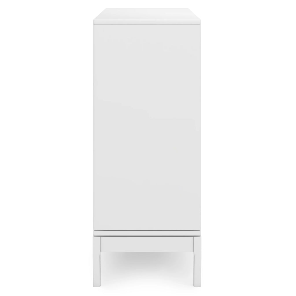 White Solid Hardwood Storage Cabinet W56460