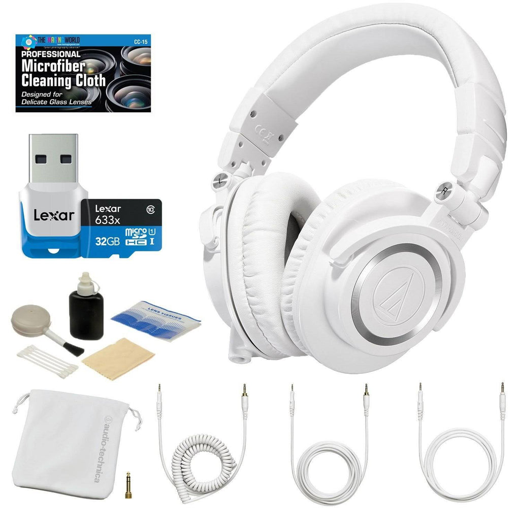 White Professional Monitor Headphones V6668