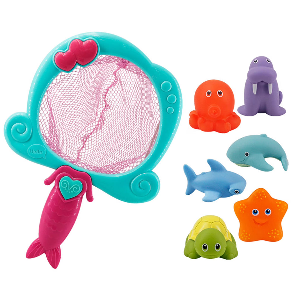 Color Changing Floating Baby Bath Toys with Net N4216