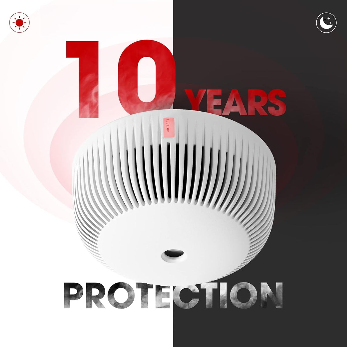 Smoke Detector with 10-Year Battery, Pack of 3 K30615