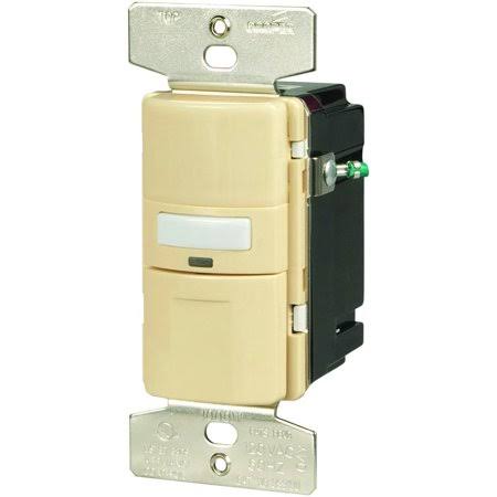 Motion Sensor Occupancy Switch with Lighted Indicator Ivory S244761