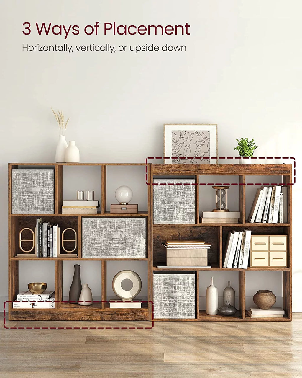 White 8-Cube Storage Organizer Bookcase B2256