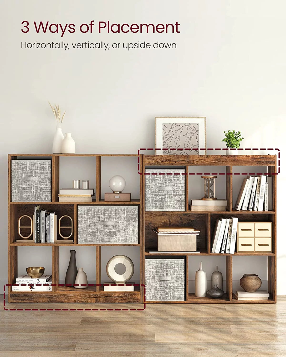 White 8-Cube Storage Organizer Bookcase B2256
