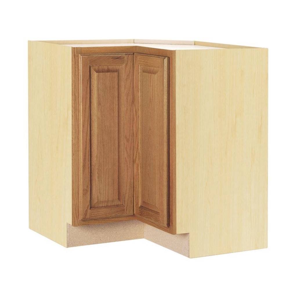 Medium Oak Lazy Susan Corner Base Kitchen Cabinet V780599