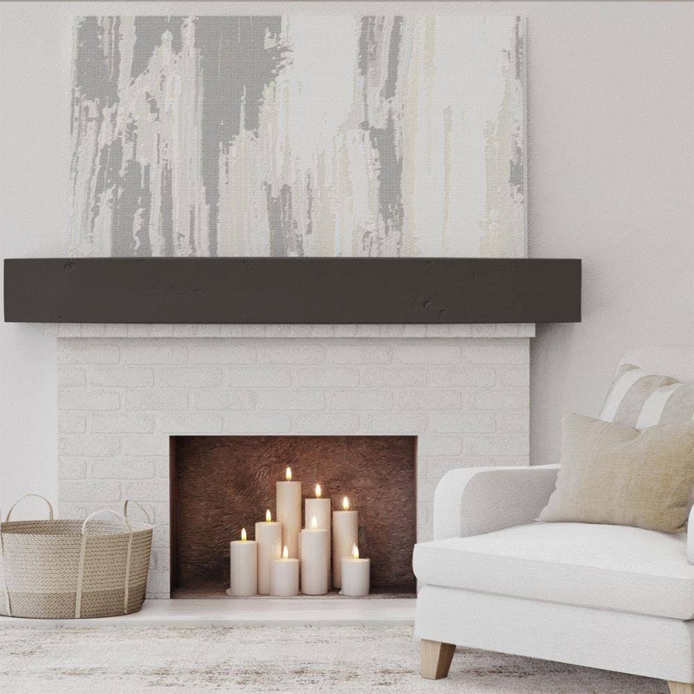 Knotty Pine Faux Wood Fireplace Mantel Y15869