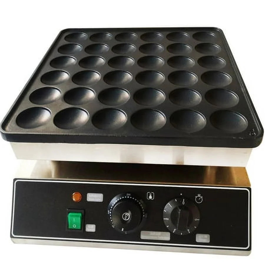 36pcs Nonstick Electric Mini Dutch Pancake Baker Maker B2374