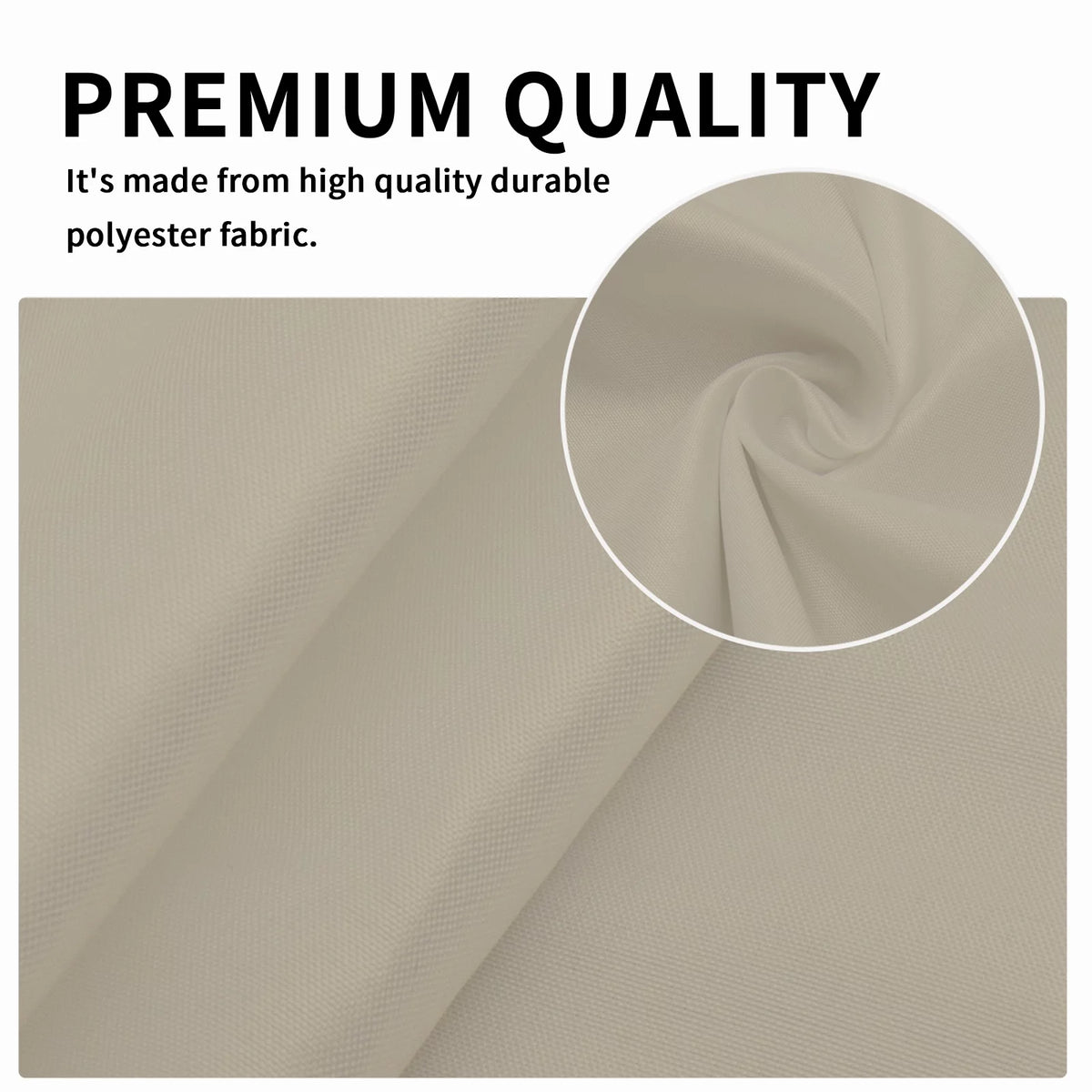 Waterproof Cabana Grommet Curtain Panels, Gold, 52 x 84 inch, Set of 2 K139