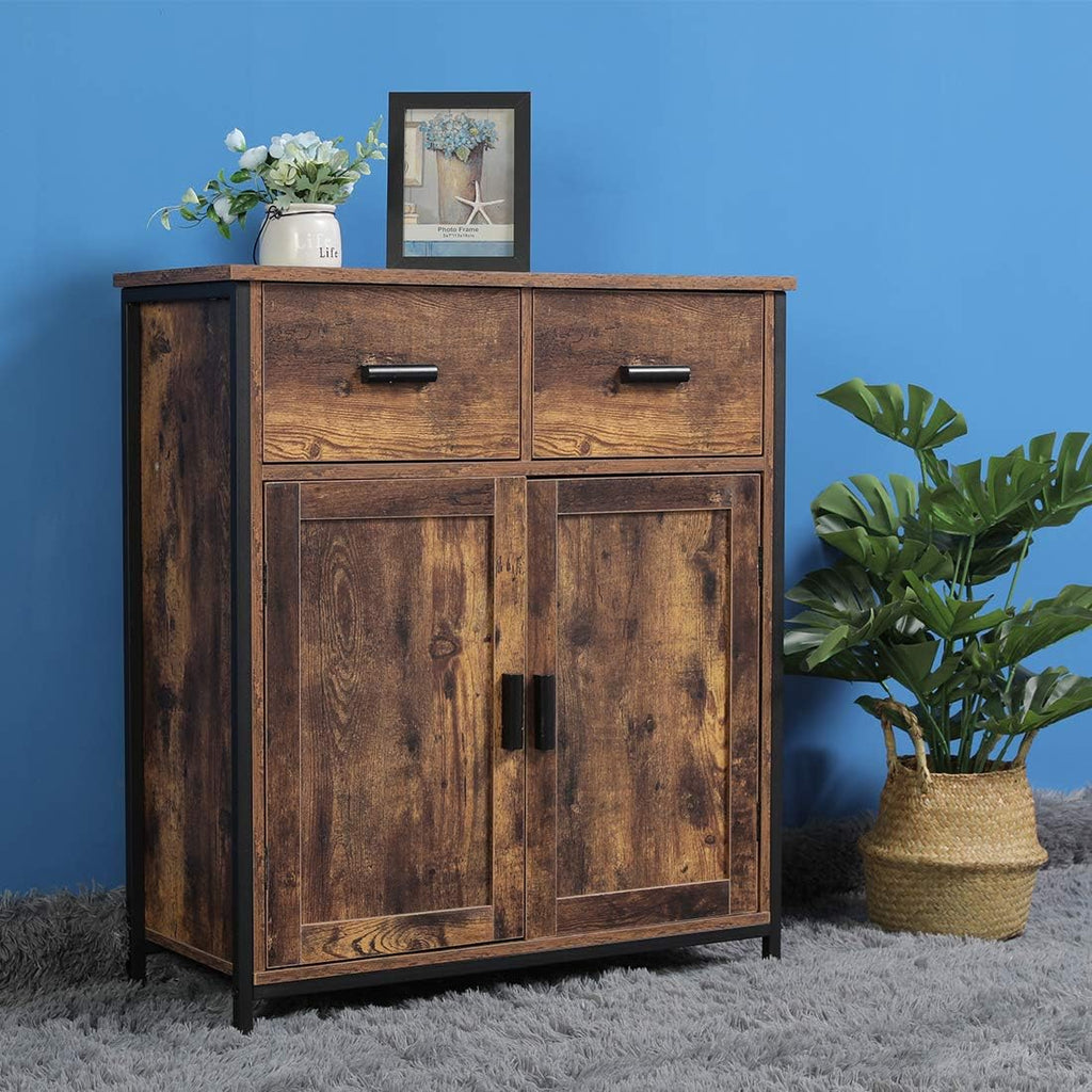 Industrial Storage Cabinet with 2 Drawers and Doors Z3921