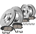 Front + Rear Rotors + Ceramic Brake Pads + Hardware + Sensors O283