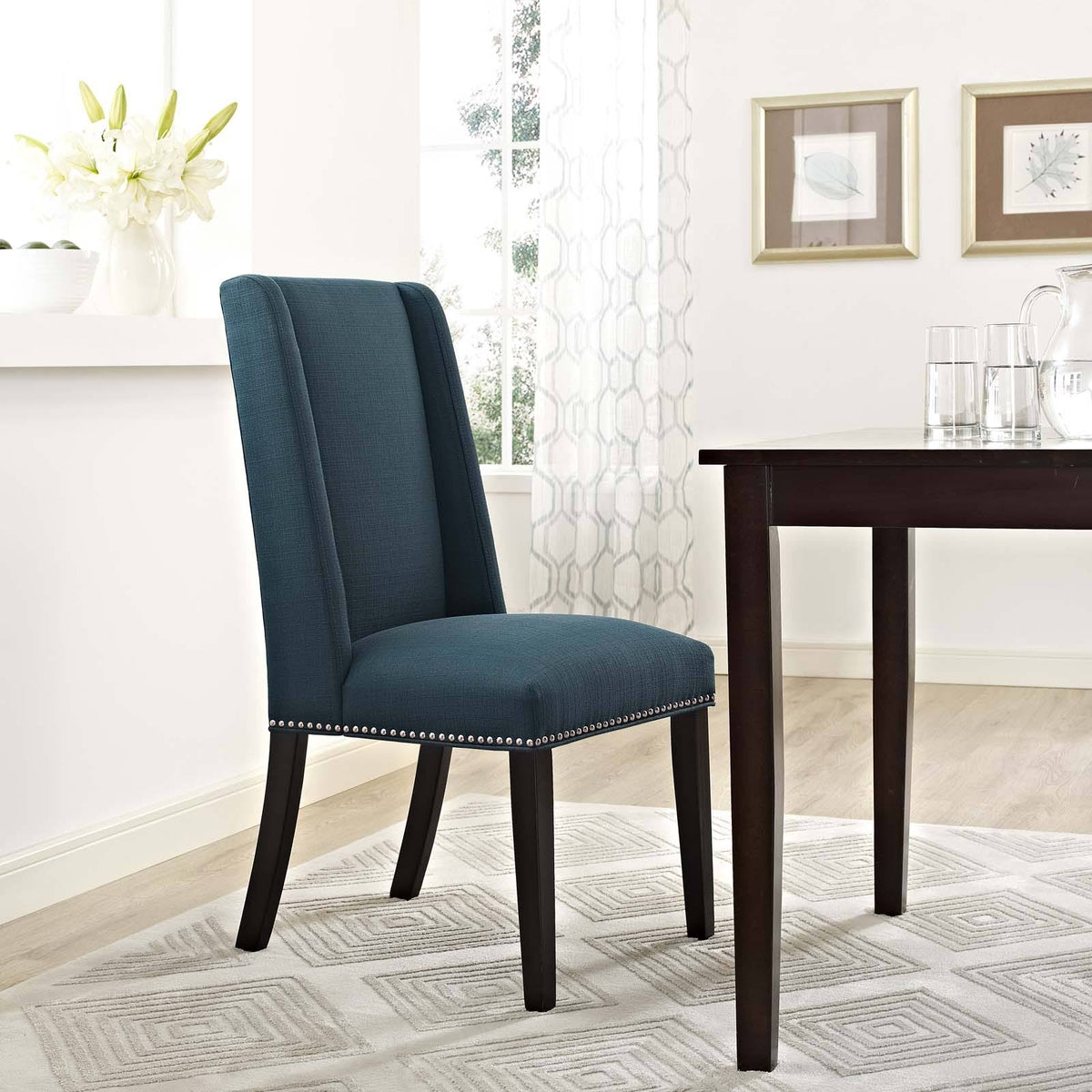 Orange Fabric Dining Chair C17410