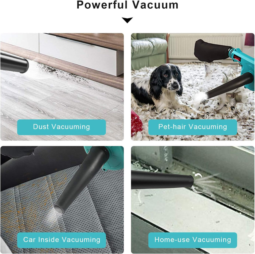 Cordless Leaf Blower 2-in-1 Handheld Sweeper Vacuum O9342