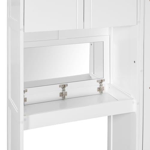 Queen Size Wood Murphy Bed with Desk and Storage E4329