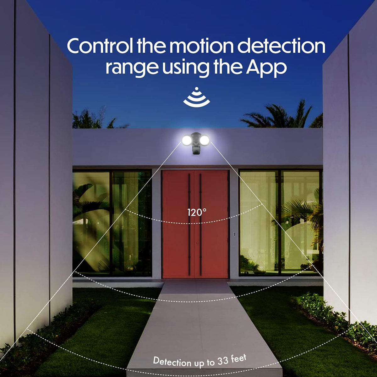 Wired Smart Flood Light Charger and Mount with Motion Sensor and Timer Control U9325