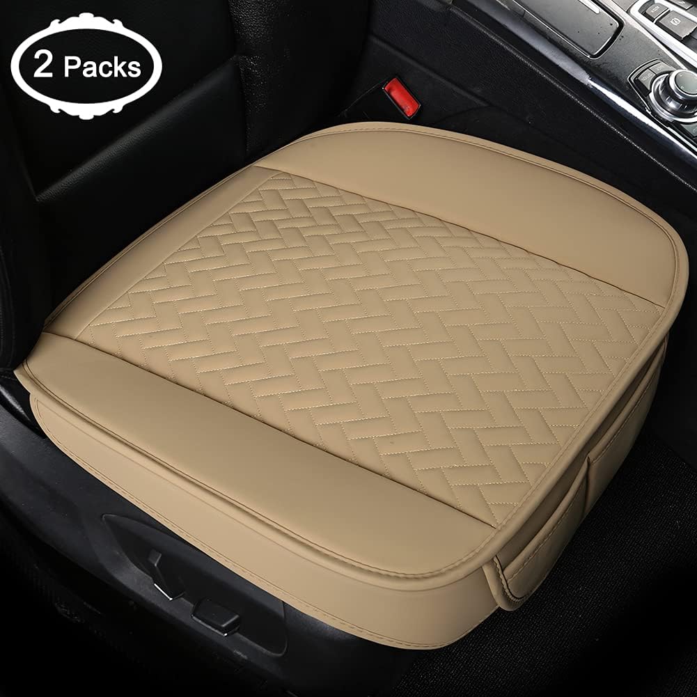 2 Pack Front Car Seat Bottom Covers Pad Black N72373