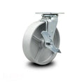 8 inch Semi Steel Cast Iron Swivel Caster with Top Lock Brake V7924