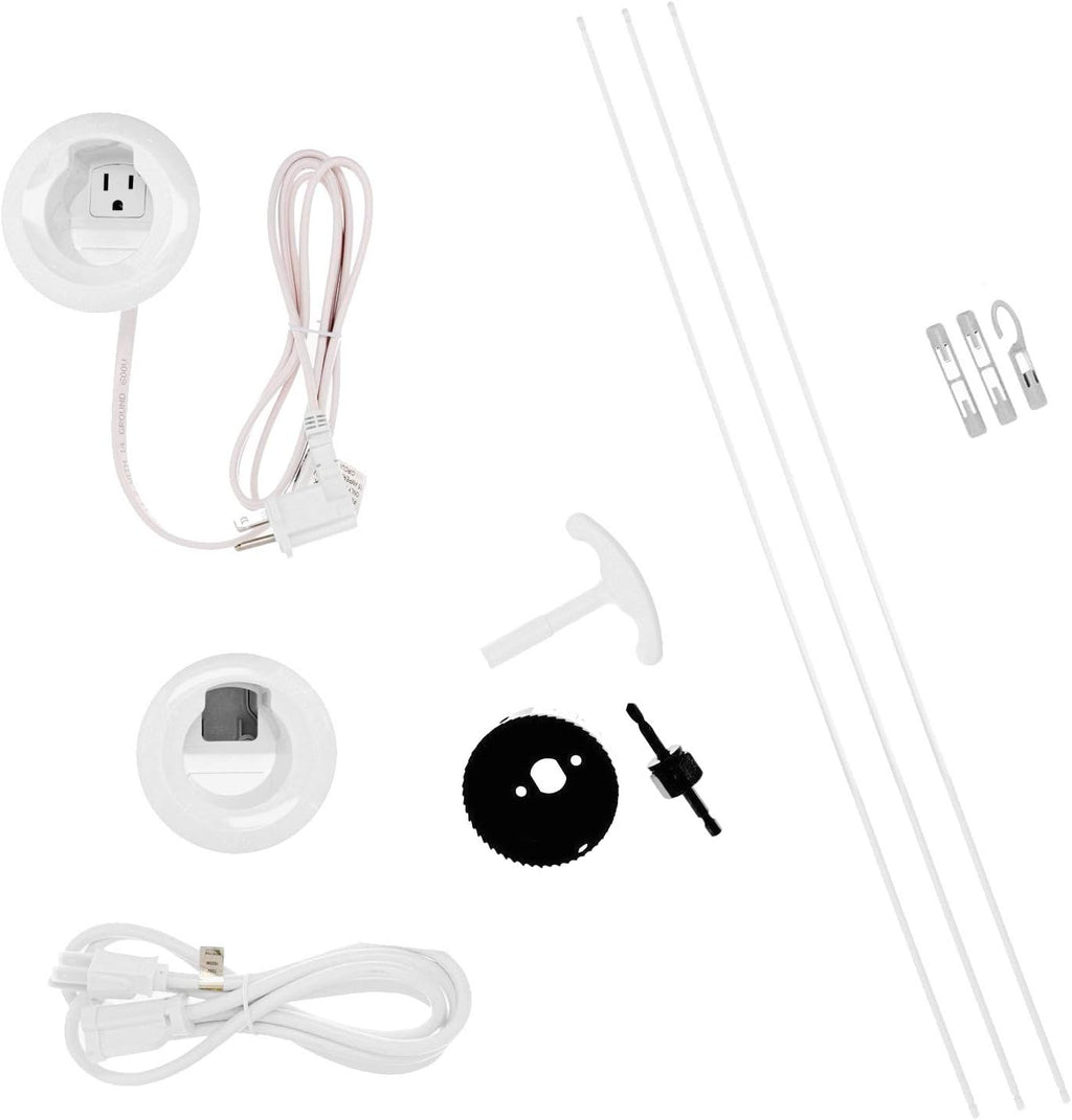 White In Wall Cord Management Kit C1146