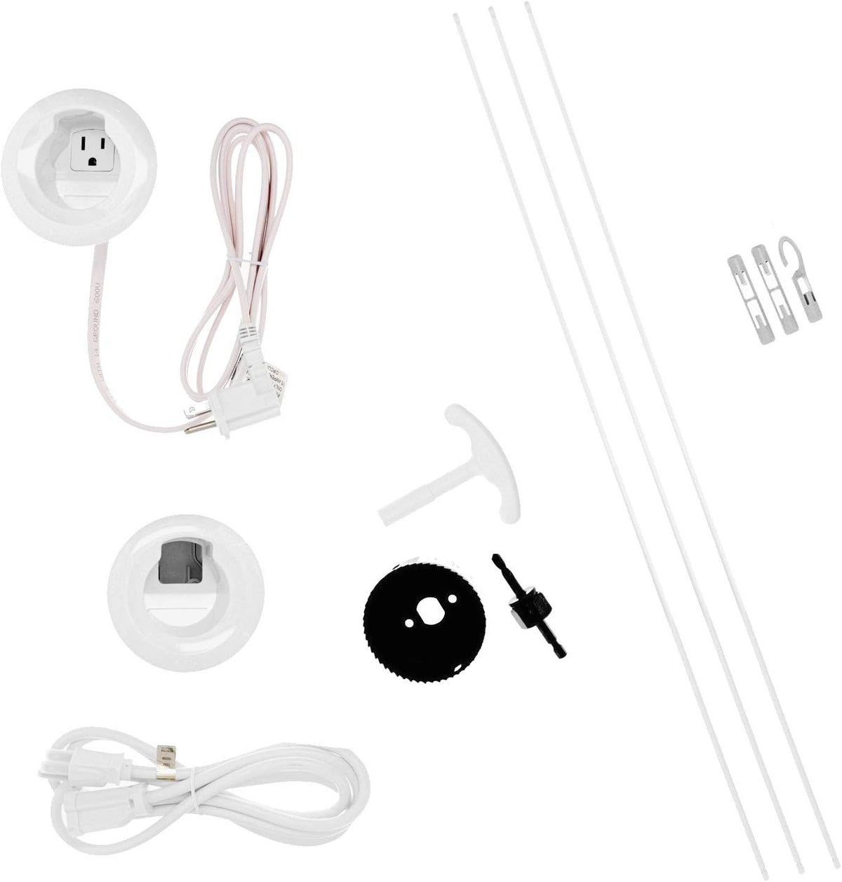 White In Wall Cord Management Kit C1146