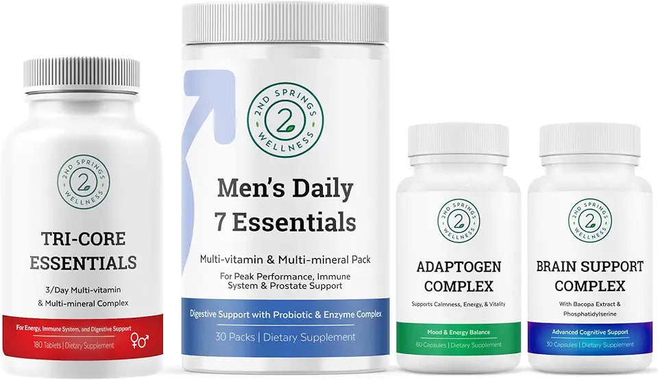 Daily 7 Essentials Adaptogen Complex Brain Support Complex Bundle P3170