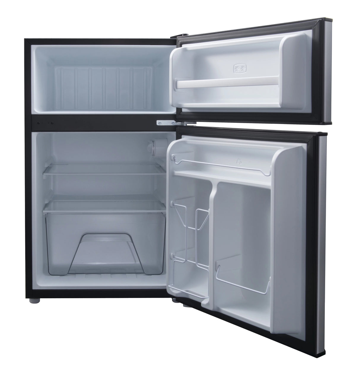 3.1 Cu ft Two Door Mini Fridge with Freezer V90075