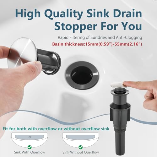 Matte Black Tall Stainless Steel Vessel Sink Faucet U423