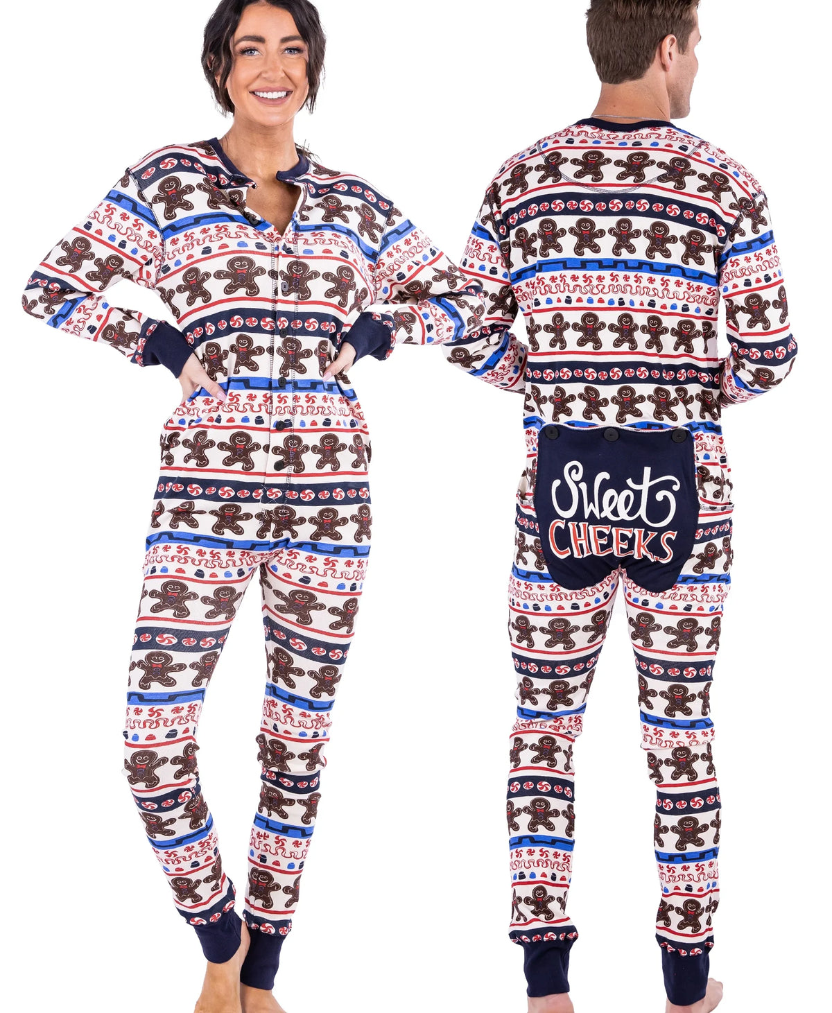 Sweet Cheeks Gingerbread XX-LARGE Matching Pajamas H2398
