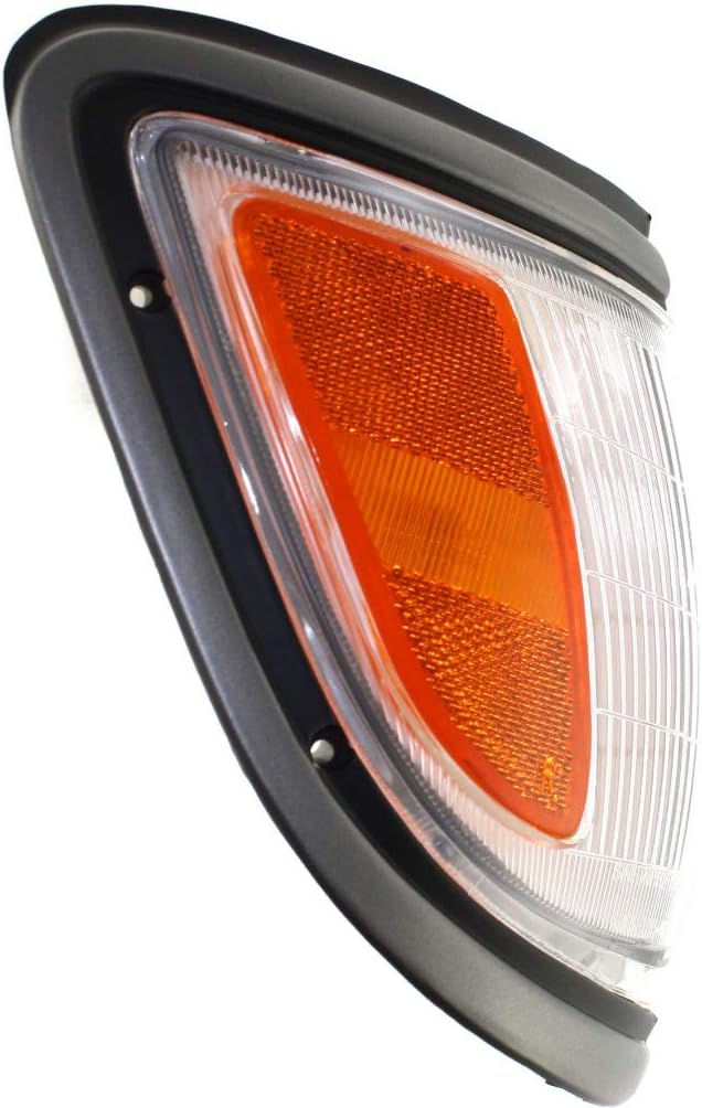 Parking Signal Marker Light Assembly Passenger Side Black Pack of 2 B4250