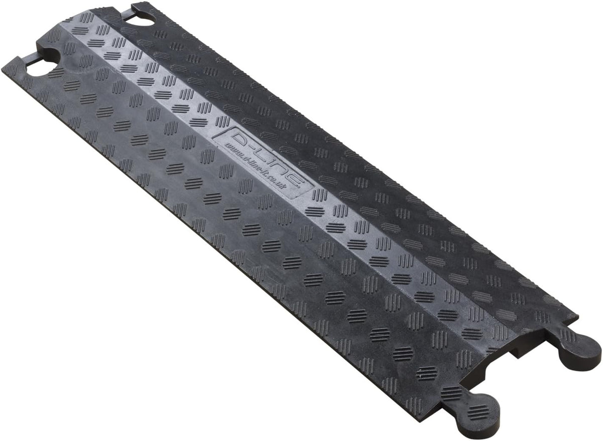 Heavy Duty Single Channel Cable Protector, 30in Length, Black C12149